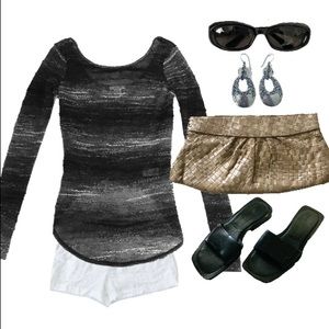 Helmut Lang Sweater! Grey, Black, White, Etc! Sz S